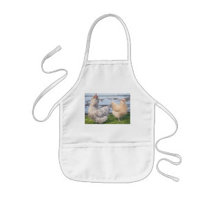 Two Anime Chickens Farmhouse Cooking Apron