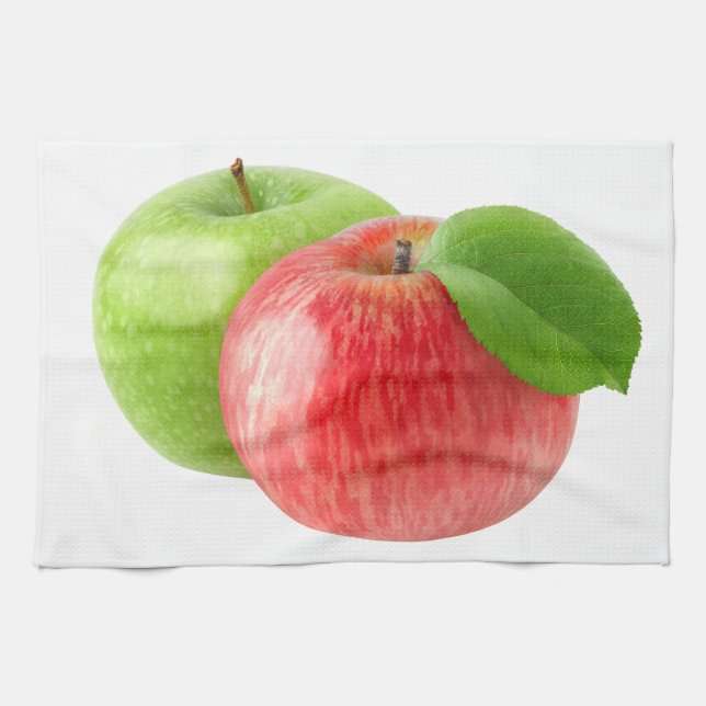 Two apples tea towel (Horizontal)