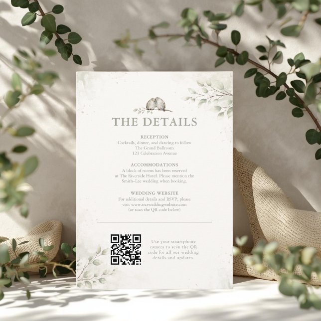 Two Are Better Than One Christian Details Card (Two Are Better Than One Christian Wedding Details Card)
