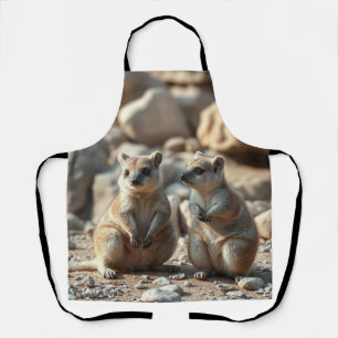 Two Aussie Rottnest IsLand Quokkas,  Apron