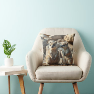 Two Aussie Rottnest IsLand Quokkas, Cushion