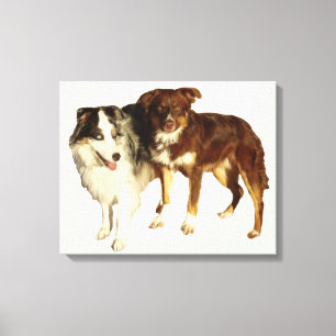 Two Aussies Canvas Print