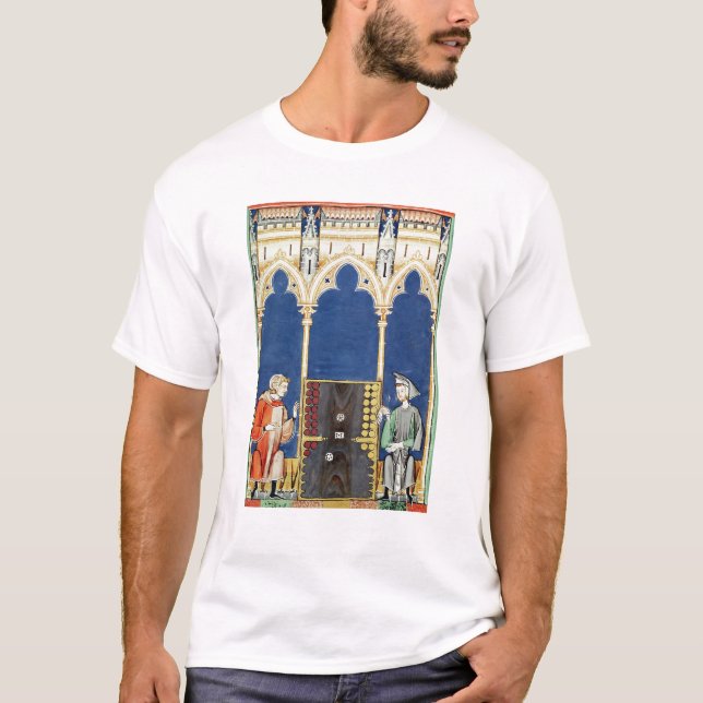 Two Backgammon Players T-Shirt (Front)