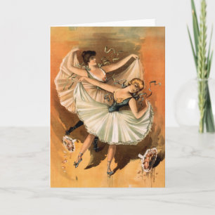 Two Ballerinas greeting card