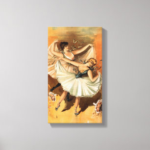 "Two Ballerinas" wrapped canvas print