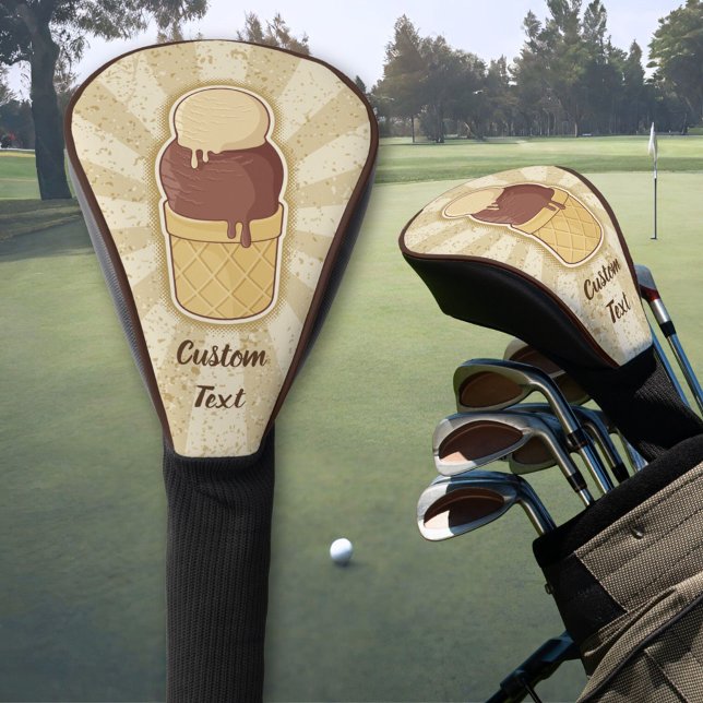 Two Balls Ice Cream Cup Golf Head Cover (Creator Uploaded)