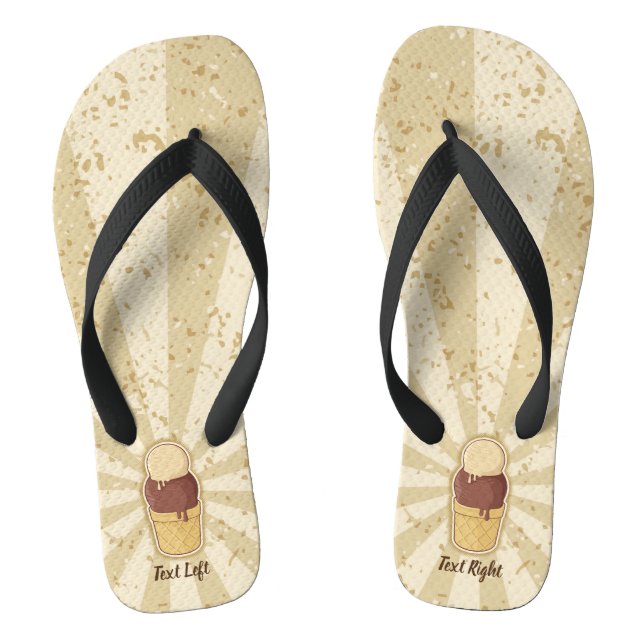 Two Balls Ice Cream Cup Jandals (Footbed)