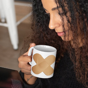 Two Bandaids Coffee Mug