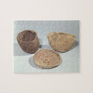 Two baskets and a cover (woven palm fronds) jigsaw puzzle