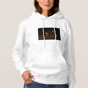 Two bats flying over water, Arizona Hoodie