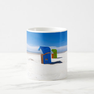 Two beach chairs at the North Sea Coffee Mug