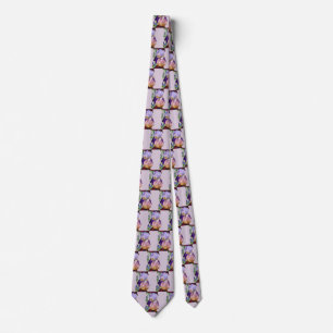 Two Bearded Irises One Maroon One Purple Tie