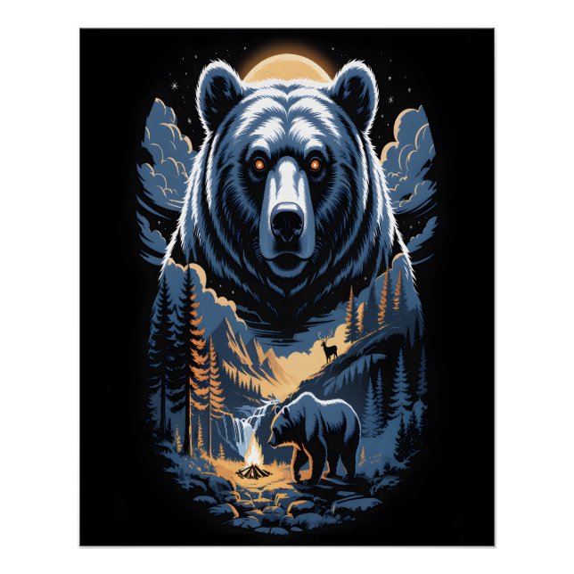 Two bears in the forest dark 3 poster (Front)