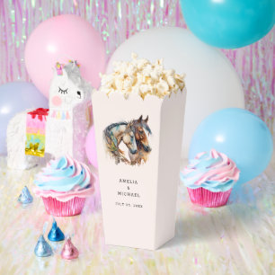 Two Beautiful Horses Western Boho Wedding Favour Box