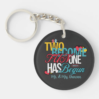 Two Become One Fun has Begun - Genesis 2:24 Key Ring