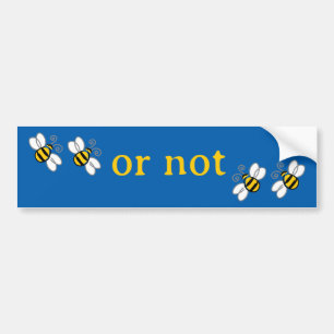 two bee bumper sticker