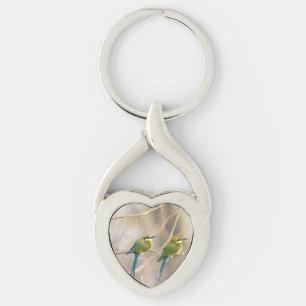 Two Bee-eaters Key Ring