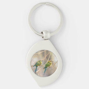 Two Bee-eaters Key Ring