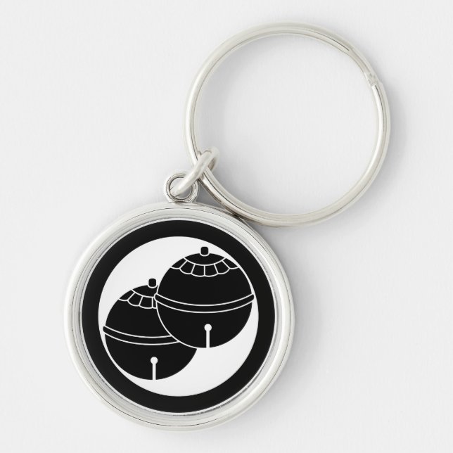 Two bells in a circle key ring (Front)