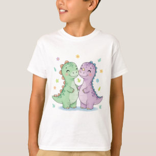 Two Best Friend Dinosaurs T-Shirt