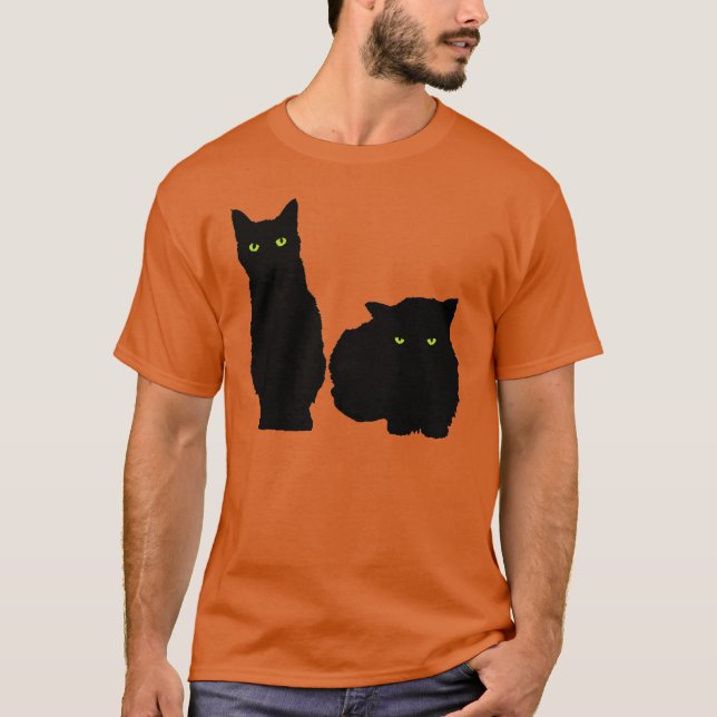Two Big Black Cats T-Shirt (Front)