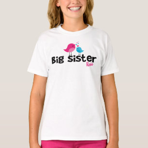 TWO birdie big sister, little brother sibling set T-Shirt
