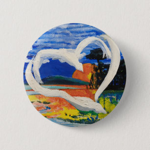 Two Birds Concept 6 Cm Round Badge