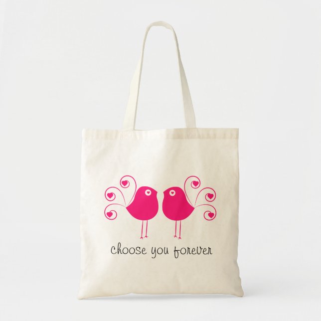 Two birds in love tote bag (Front)