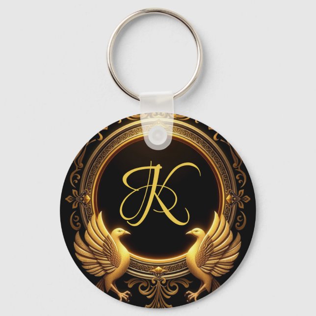 Two Birds Personalised Keychain (Front)