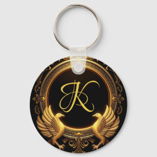 Two Birds Personalized Keychain