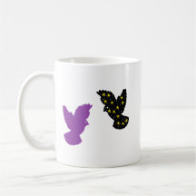 Two Birds Zodiac Mug • Harmonious Dual Silhouette