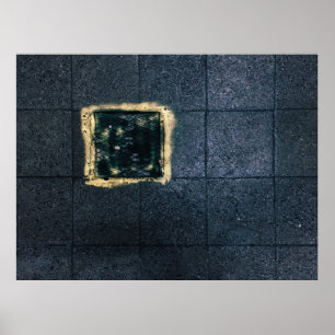 Two black and brown wooden boards poster