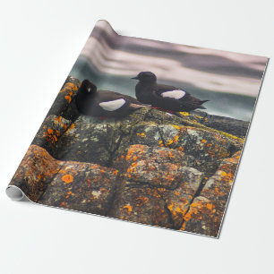 TWO BLACK BIRDS WRAPPING PAPER