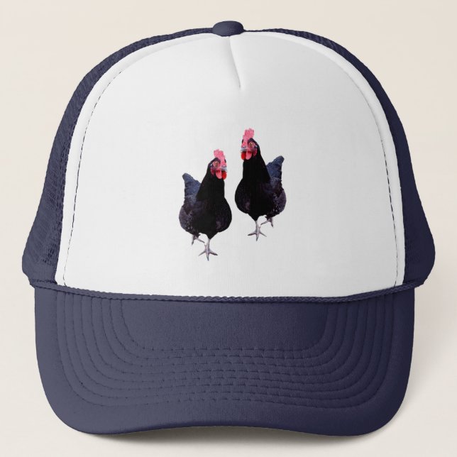 Two Black Chickens, Hat (Front)