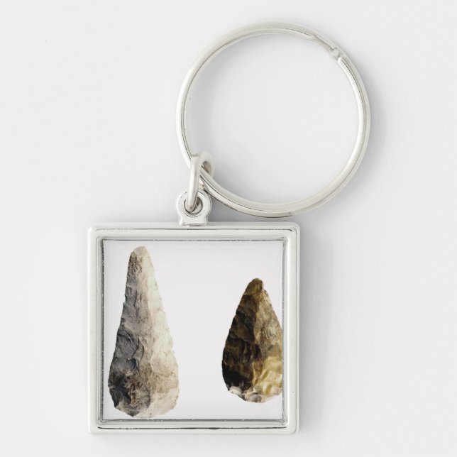 Two blades, from Saint-Acheul Key Ring (Front)