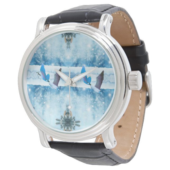 Two Blue Geese Watch (Angled)