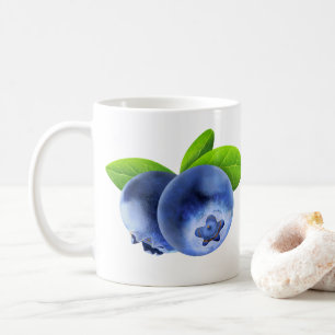 Two blueberries coffee mug
