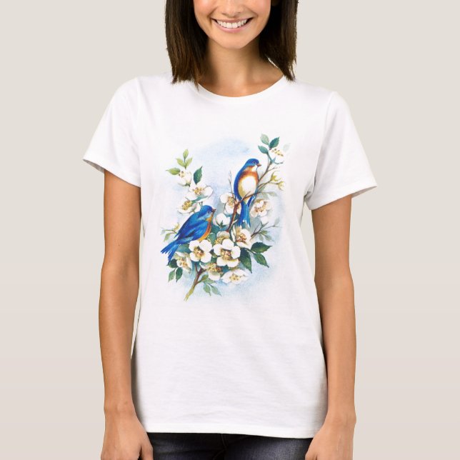 Two Bluebirds T-Shirt (Front)