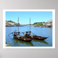 Two boats on the river Douro, Porto