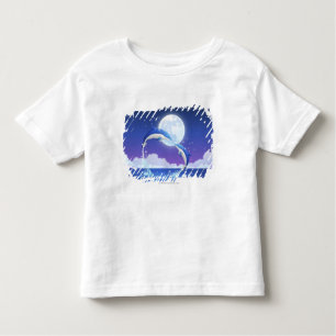 Two bottle-nosed dolphins jumping out of water toddler T-Shirt