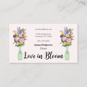 Two Bouquets Florist Business Card