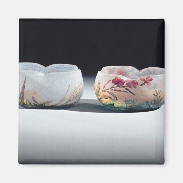Two bowls by Daum, Nancy, France Magnet (Front)