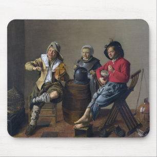 Two Boys and a Girl Making Music (Musicians) Mouse Pad