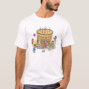 Two boys and three girls in a birthday party T-Shirt