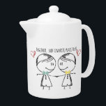 Two Boys Together Is Our Place To Be<br><div class="desc">Two Boys Together Is Our Place To Be Teapot - Nothing says I love you better than sharing a cup of tea together especially with this mega cute teapot featuring two boys. A wonderful gift idea for couples, best friends, parents and kids as well! What a valentines day gift idea!...</div>