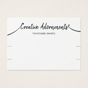 Two Bracelet Display Signature Script White