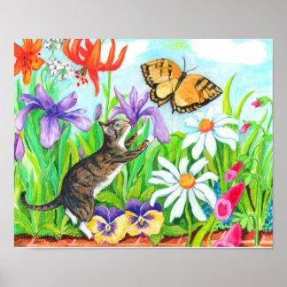 Two Branching Out kid's wall art - Daisy our Cat