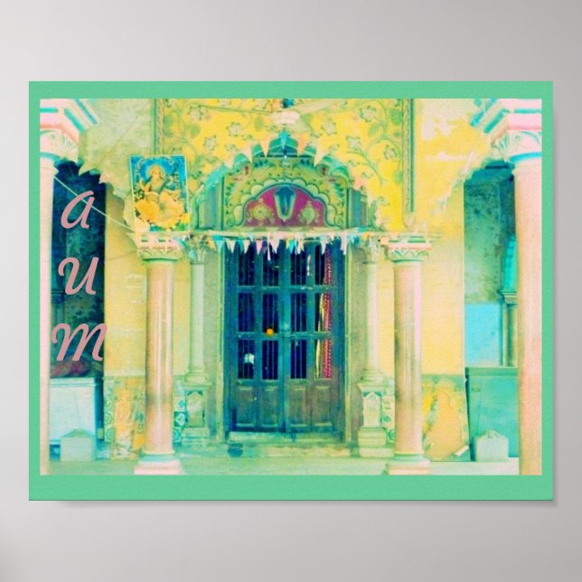 Two Branching Out 'saraswati temple' poster (Front)