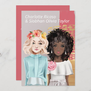 Two Brides Wedding Invitation