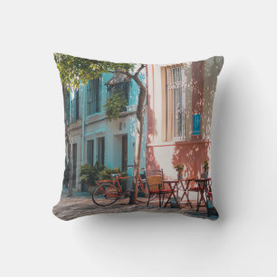 Two brown table outside cushion